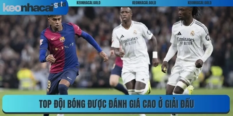 Top đội bóng được đánh giá cao ở giải đấu